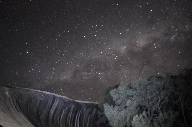 Milky Way over Wave Rock, Western Australia