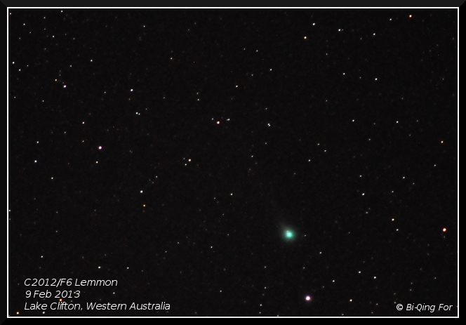 Comet C/2012 F6 Lemmon, 9 February 2013
