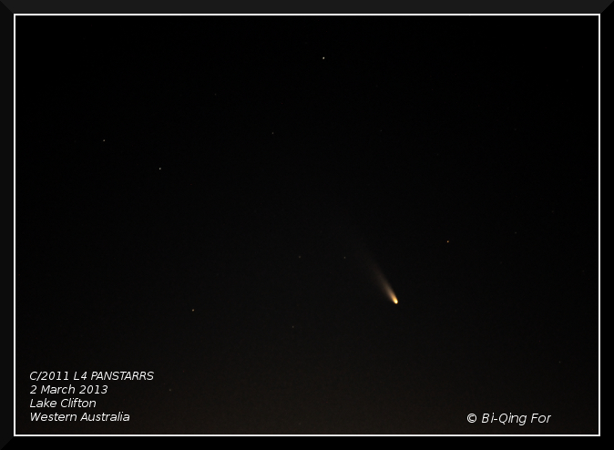 Comet C/2011 L4 PANSTARRS, 2 March 2013