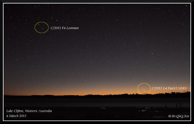 Both comets 6 March 2013