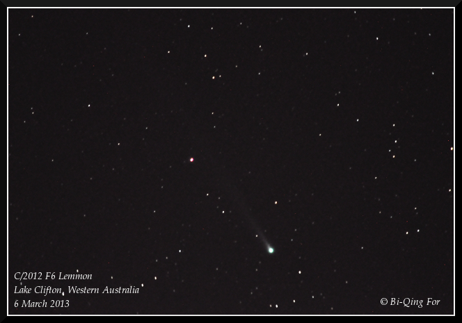Comet C/2012 F6 Lemmon, 6 March 2013