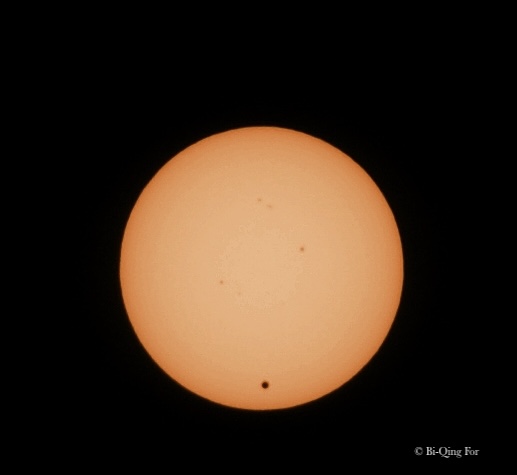 Venus transit across the sun, 7 June 2012